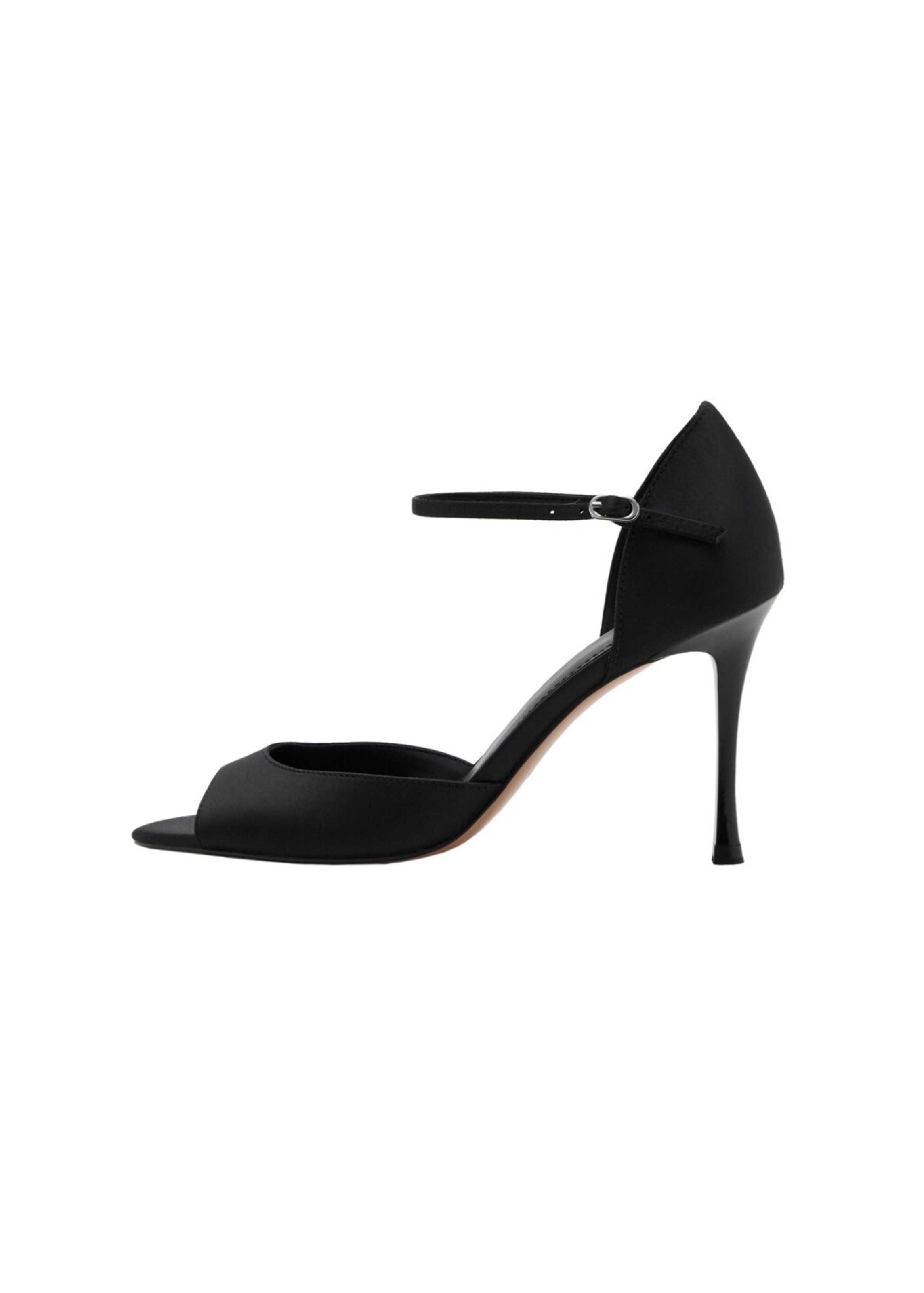 MANGO Strap Sandals 'Manu' in Black: front