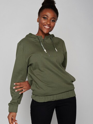 GREENBOMB Sweatshirt 'Animal Whale Free' in Groen