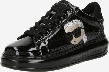 Karl Lagerfeld Låg sneaker i svart: framsida