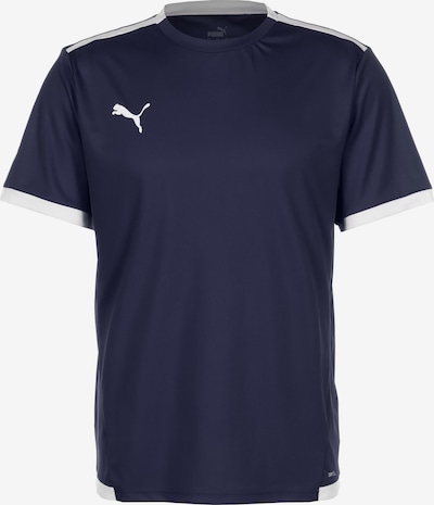PUMA T-Shirt fonctionnel 'TeamLiga' en bleu foncé / blanc, Vue avec produit