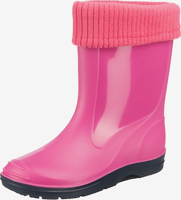 BECK Rubber Boots in Pink: front