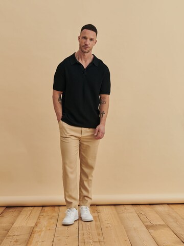 DAN FOX APPAREL Poloshirt 'Robert' in Schwarz