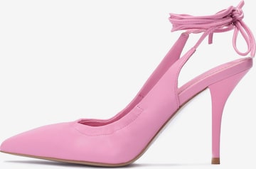 Kazar Studio Slingpumps in Roze: voorkant