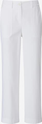 Wide Leg Pantalon Peter Hahn en blanc : devant