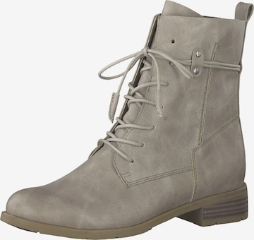 MARCO TOZZI Lace-up bootie in Grey: front