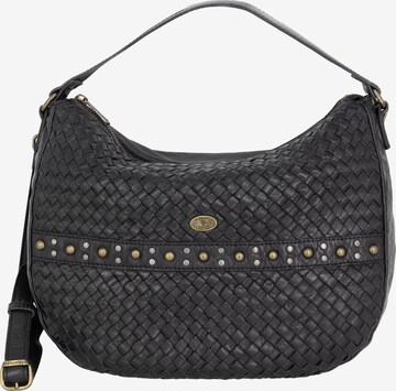 DreiMaster Vintage Shoulder Bag 'Takelage' in Black: front