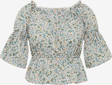 MYMO Blouse in Blauw: voorkant