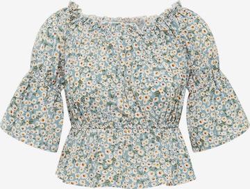 MYMO Blouse in Blauw: voorkant