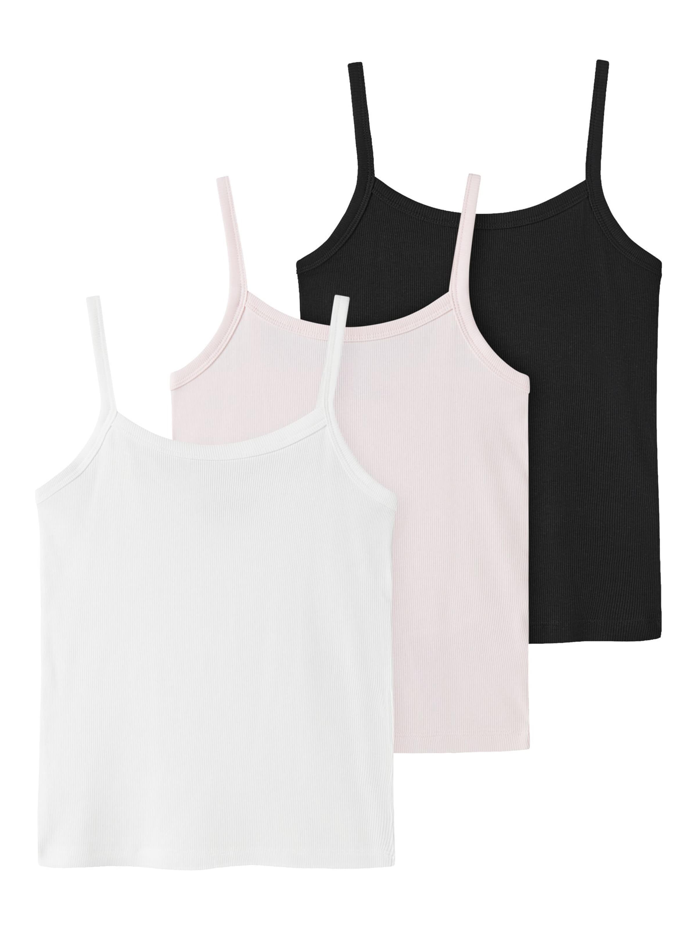 LMTD Top in rosa / schwarz / weiß, Produktansicht