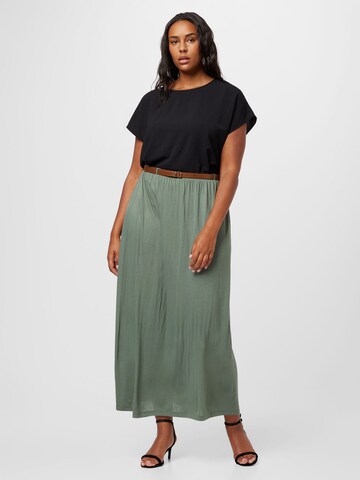 Vero Moda Curve Spódnica 'LINN' w kolorze zielony