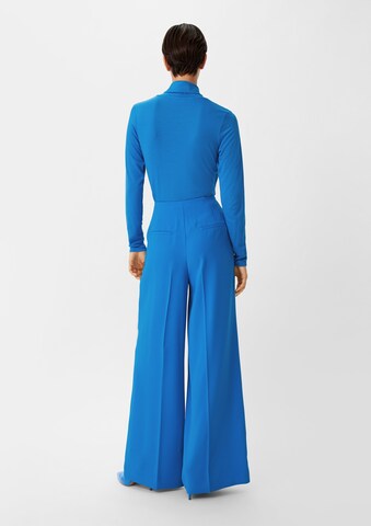 COMMA Wide leg Broek in Blauw: terug