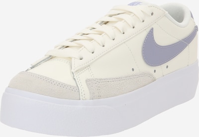 Nike Sportswear Zemie brīvā laika apavi 'Blazer', krāsa - nebalināts / pelēks / bazaltpelēks, Preces skats