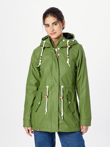 Ragwear Between-Seasons Parka 'MONADIS RAINY' in Green: front