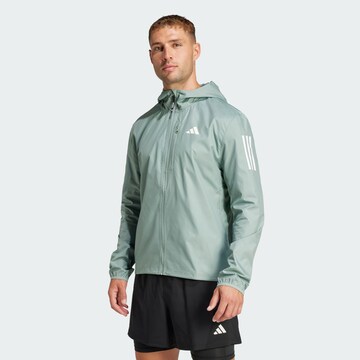 ADIDAS PERFORMANCE Sportjacka 'Own the Run' i grön: framsida