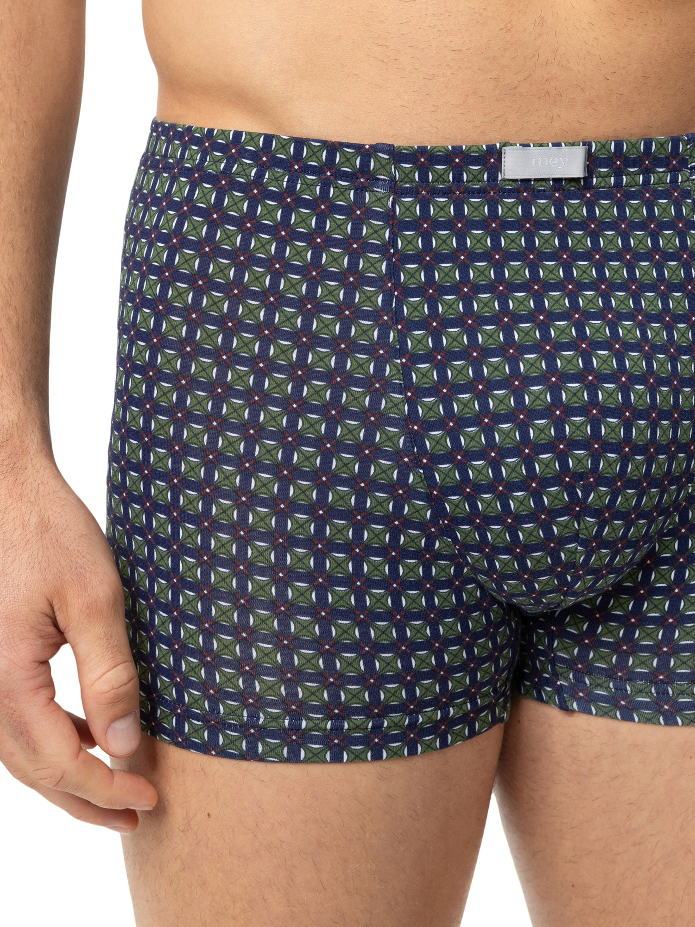 Mey Boxershorts 'Evening Geo' in Blauw