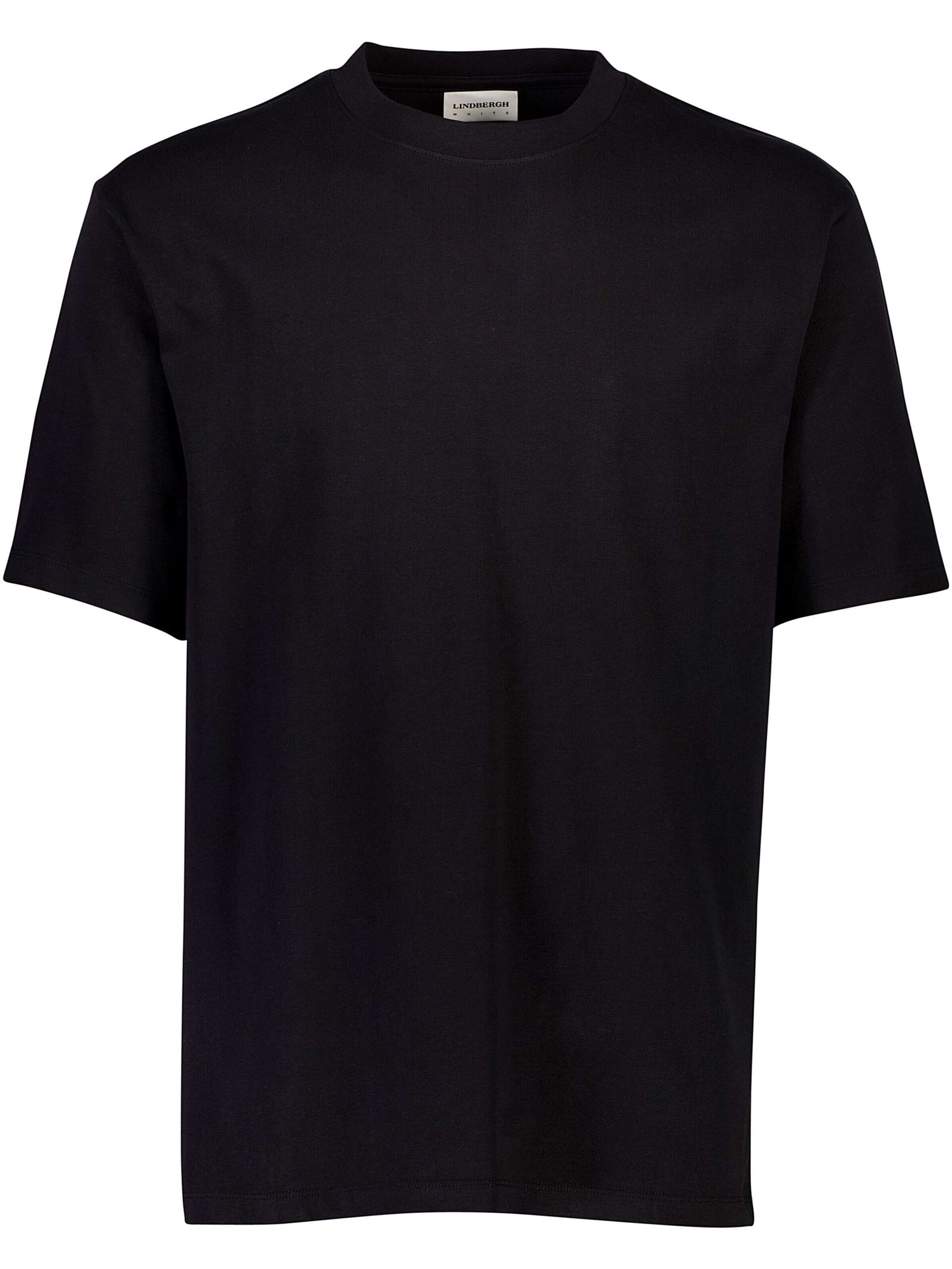 T-Shirt Lindbergh en noir : devant