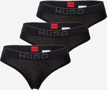 HUGO Red - Tanga em preto: frente