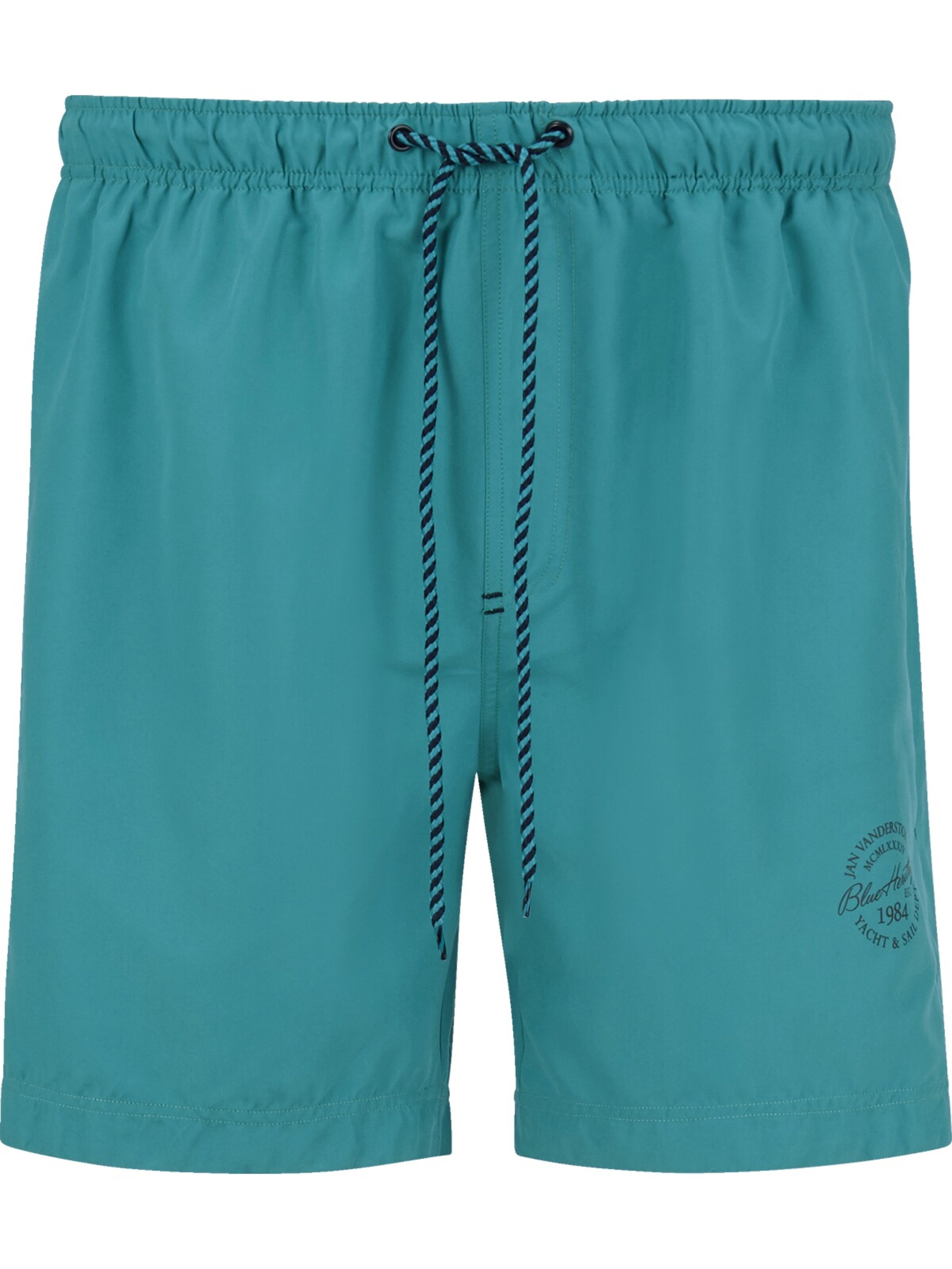 Jan Vanderstorm Badeshorts ' Evander ' in Grün: Vorderseite