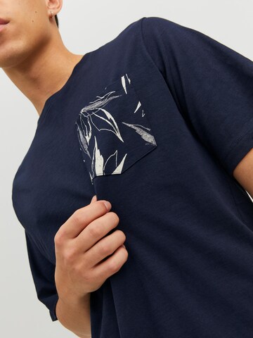 JACK & JONES T-Shirt 'Crayon' in Blau