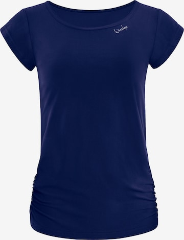 Top sportivo 'AET130LS' di Winshape in blu: frontale
