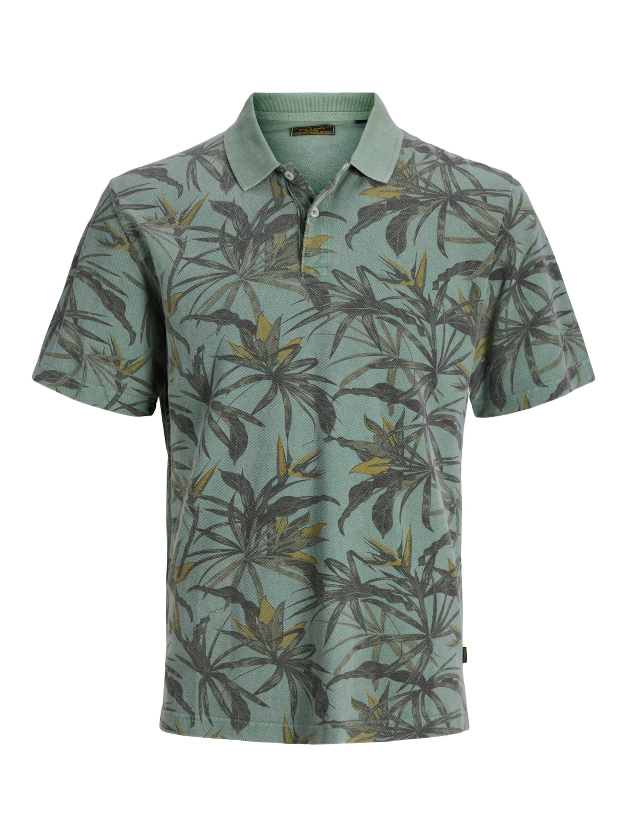 JACK & JONES Shirt 'Bluhawaii' in Green: front