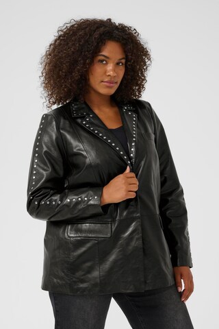 Blazer 'Tera' KAFFE CURVE en noir : devant