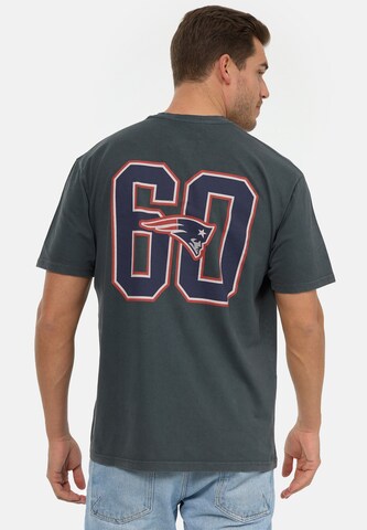 Recovered Shirt 'NFL Patriots 17 Washed Relaxed' in Black