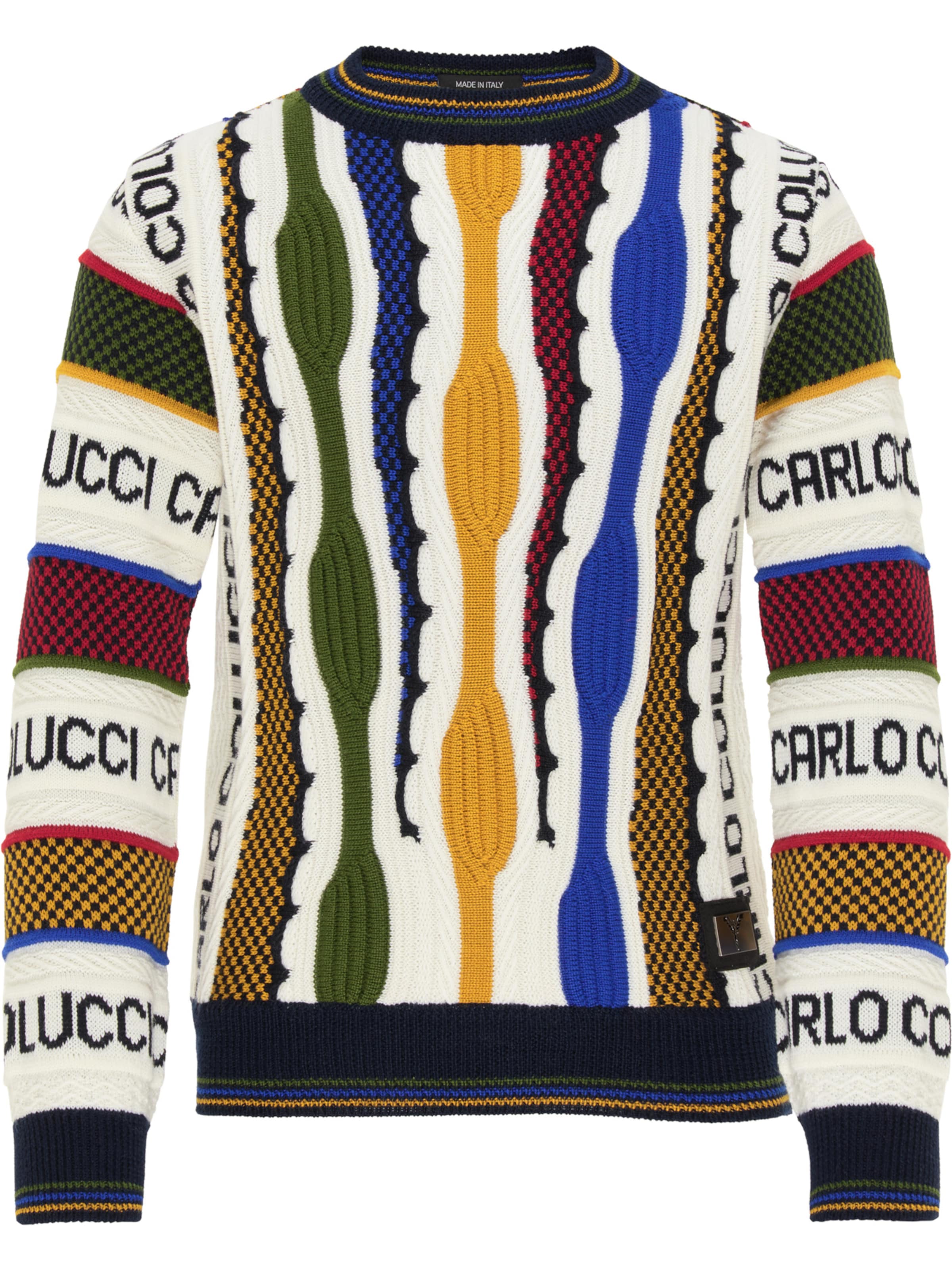 Carlo Colucci Sweater 'Casale' in Mixed colors: front