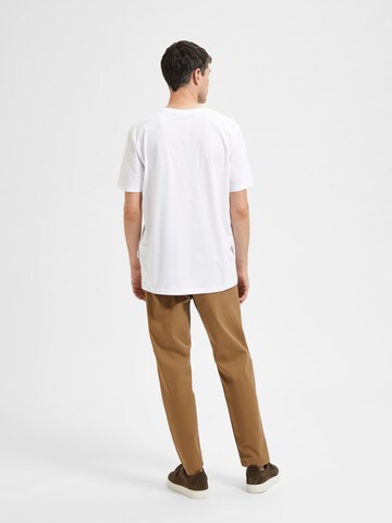 balts SELECTED HOMME T-Krekls 'Aspen'