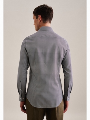 SEIDENSTICKER Slim fit Business Shirt 'Slim' in Grey