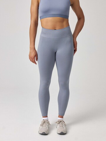 SNOCKS Skinny Sporthose 'Seamless' in Blau: Vorderseite