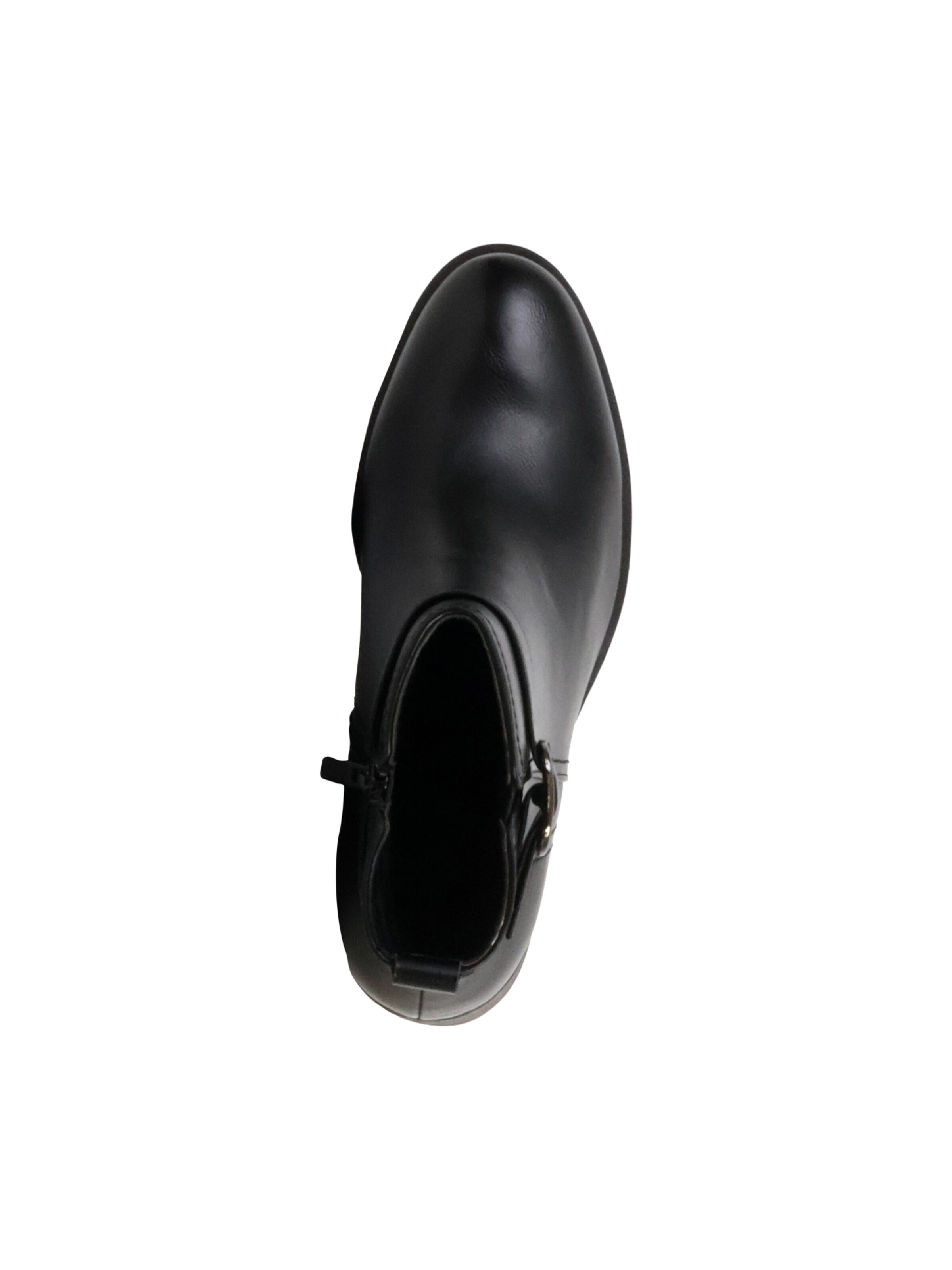 Ankle boots 'Stiefeletten mit Reißverschluss am Absatz' di Super Mode in nero