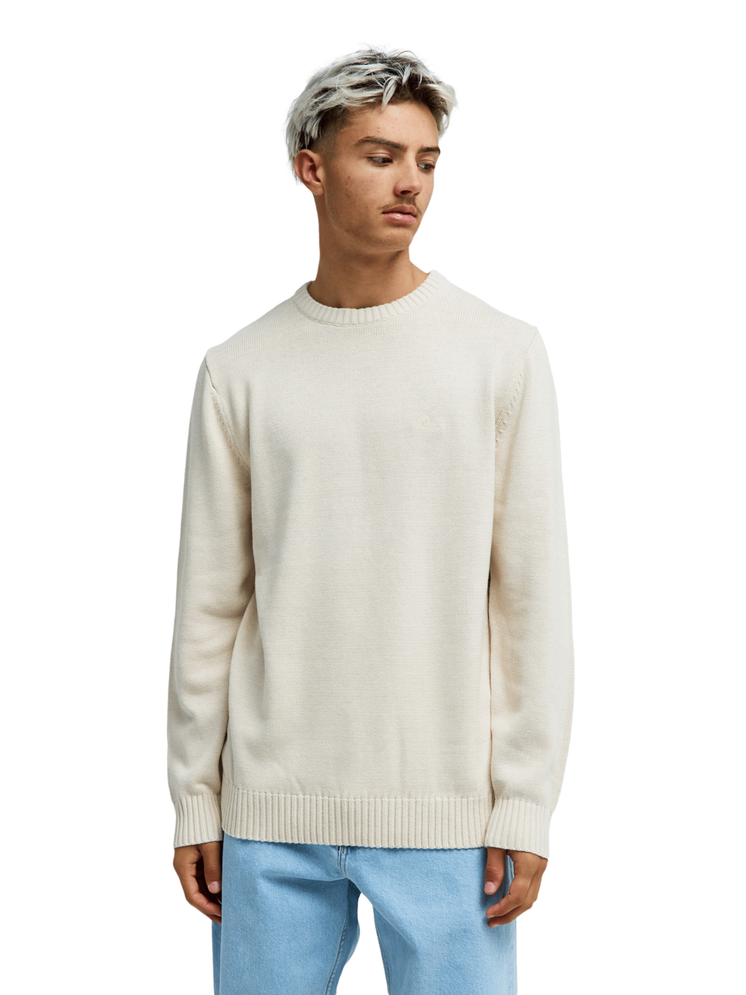 QUIKSILVER Sweatshirt in Weiß: Vorderseite