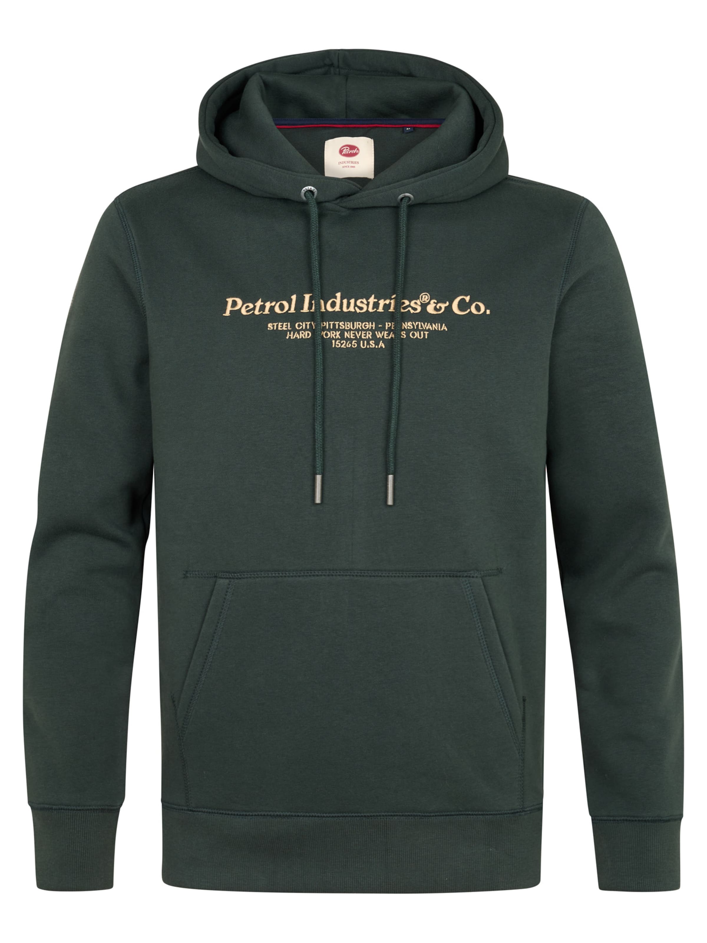 Petrol Industries Sweatshirt in Groen: voorkant