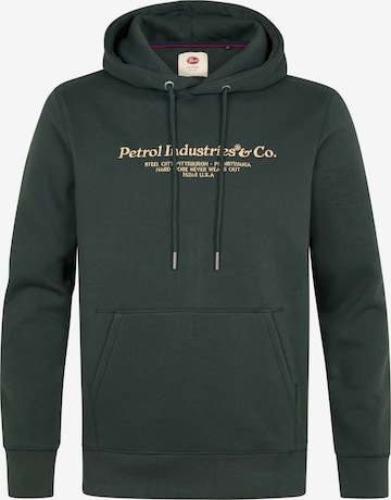 Petrol Industries Sweatshirt 'Cedarwood' in Groen: voorkant