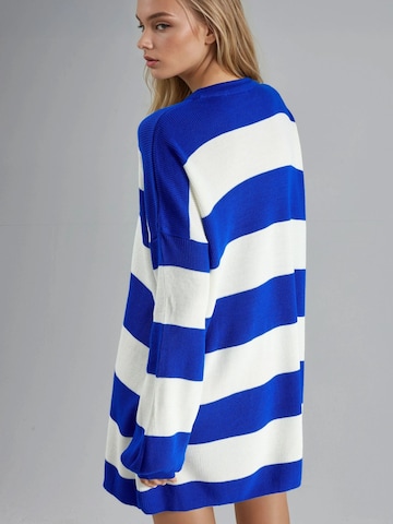 My fashion Gebreide jurk in Blauw