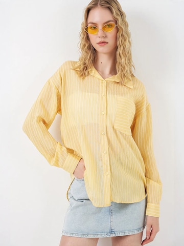 Chemisier Bigdart en jaune : devant