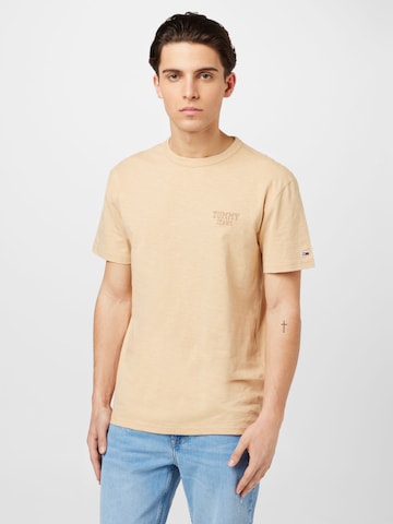 Tommy Jeans - Camiseta en beige: frente