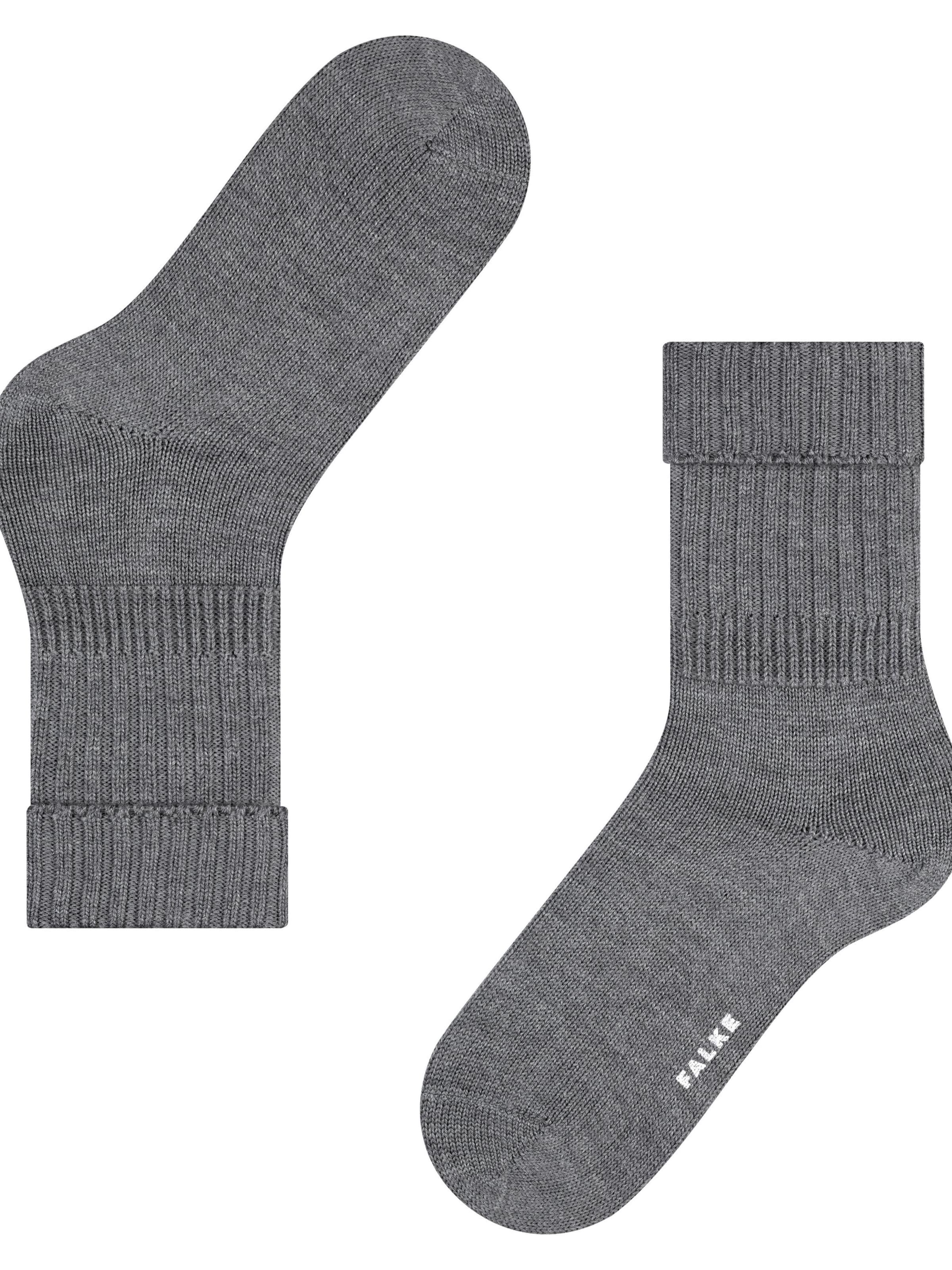 FALKE Socks 'Striggings Rib' in Grey