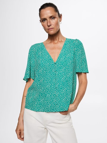 MANGO Bluse 'PARIS' in Grün: predná strana