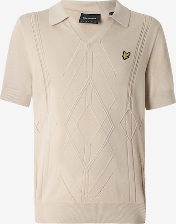 smėlio Lyle & Scott Megztinis 'Argyle': priekis