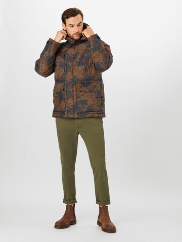 WOOD WOOD Regular fit Winter Jacket 'Sander' in Brown