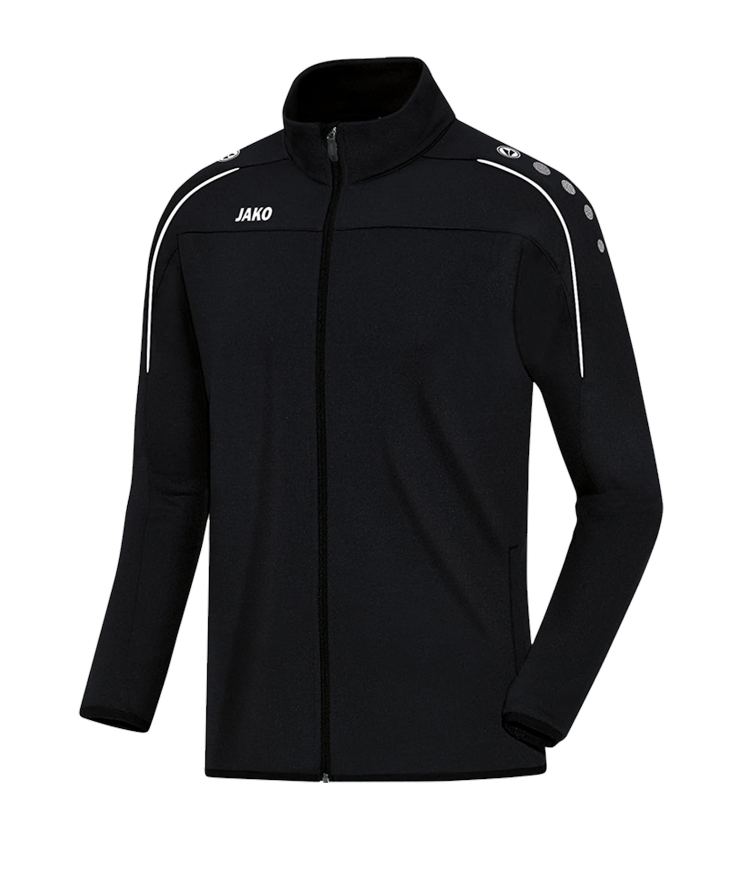 JAKO Trainingsjacke in Schwarz: Vorderseite