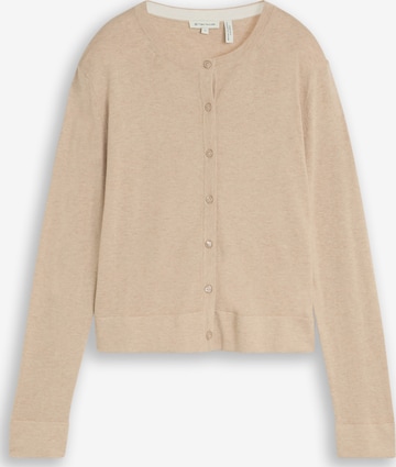 Cardigan TOM TAILOR en beige : devant