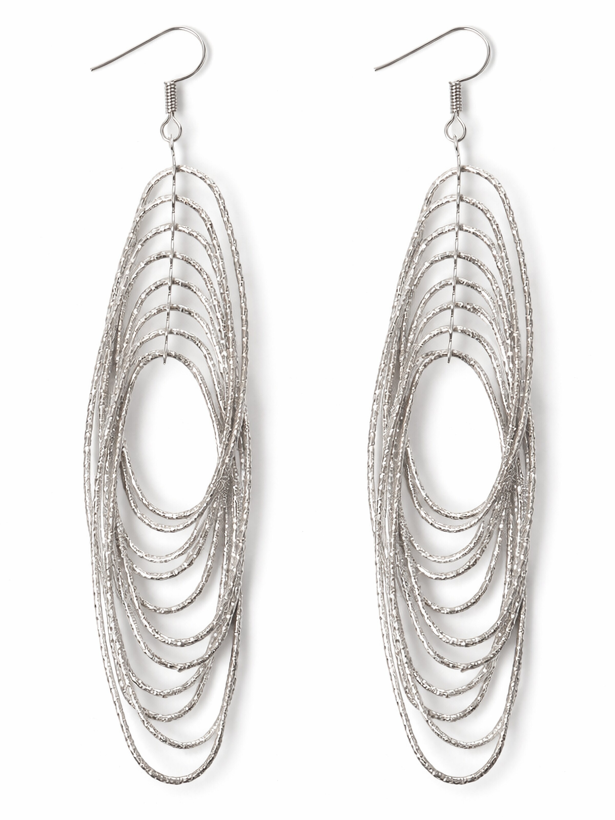 COLLEZIONE ALESSANDRO Earrings 'Rings' in Silver