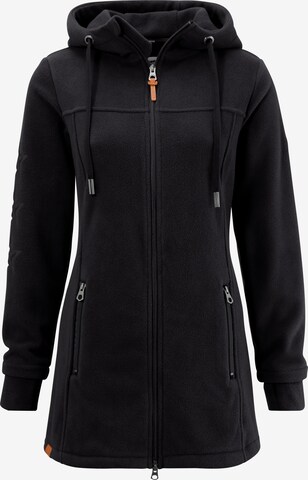 KangaROOS Athletic Jacket in Black: front