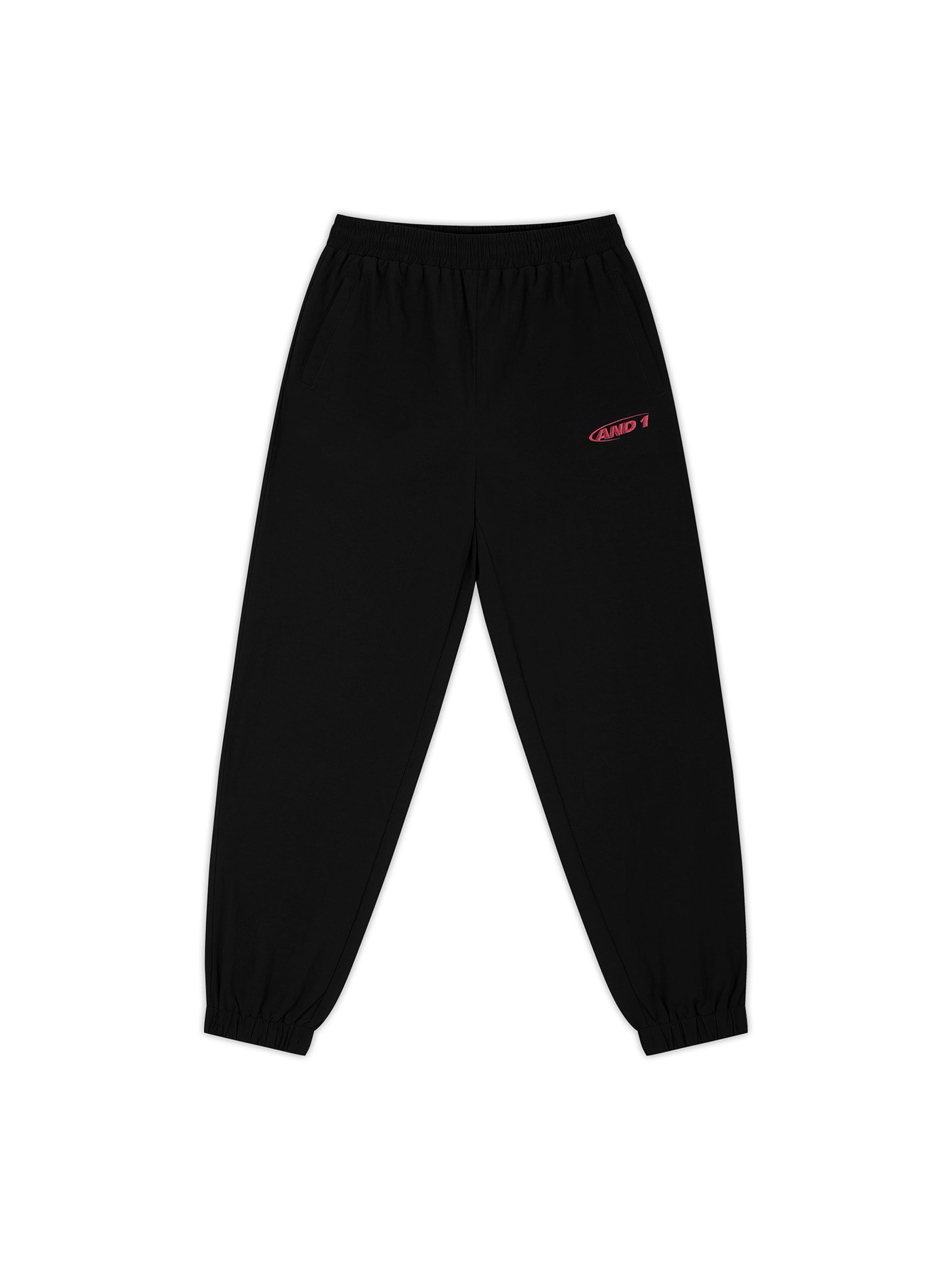 Effilé Pantalon AND1 en noir : devant