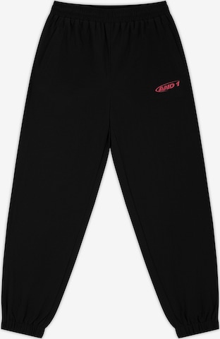 AND1 Tapered Housut värissä musta: etupuoli