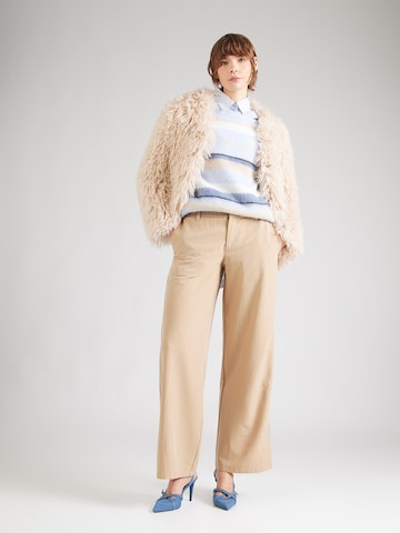 Wide leg Pantaloni 'Hindani-1_B' di HUGO in beige