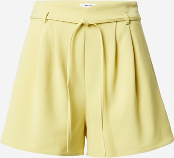 ABOUT YOU Regular Pants 'Claude' in Yellow: front